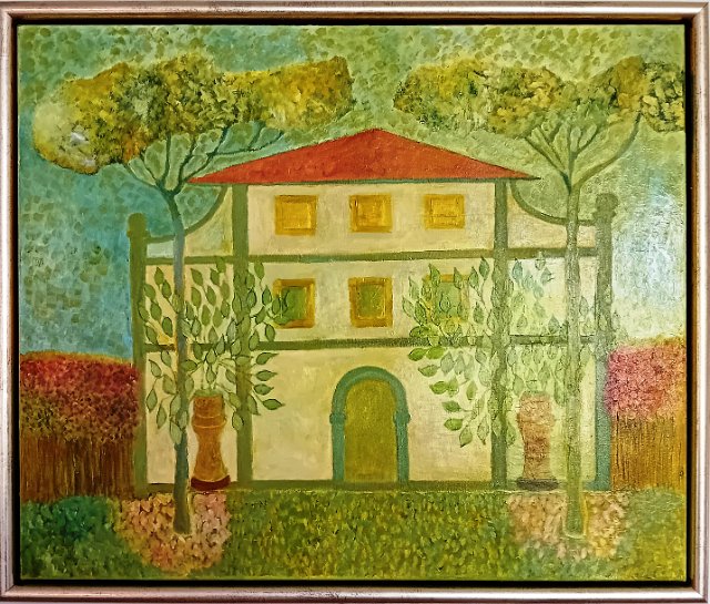 Palazzo in toscane.jpg - Palazzo in Toscane, olieverf op doek, 60x50cm